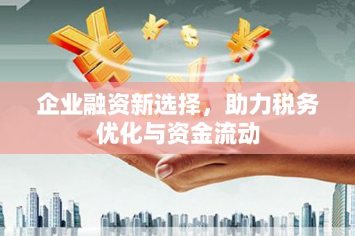 贡寮企业融资新选择，助力税务优化与资金流动