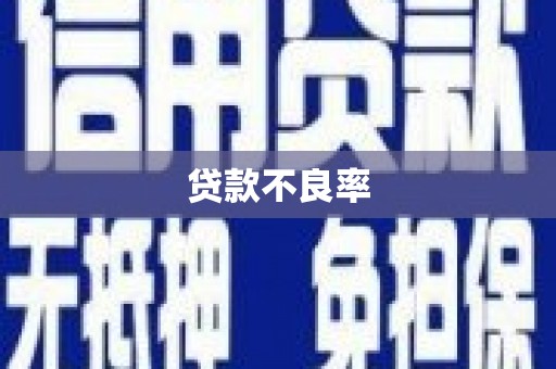 贡寮贷款不良率