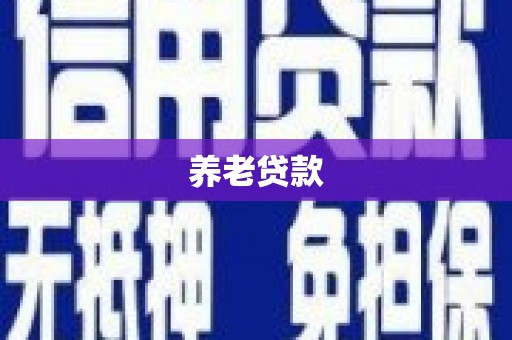 贡寮养老贷款