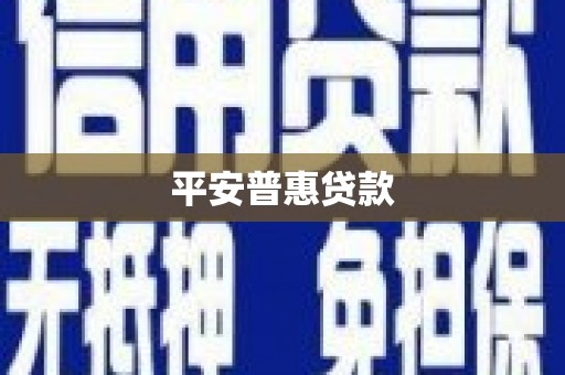 贡寮平安普惠贷款