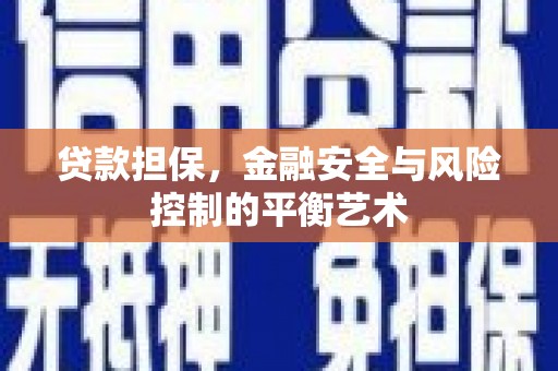 贡寮贷款担保，金融安全与风险控制的平衡艺术