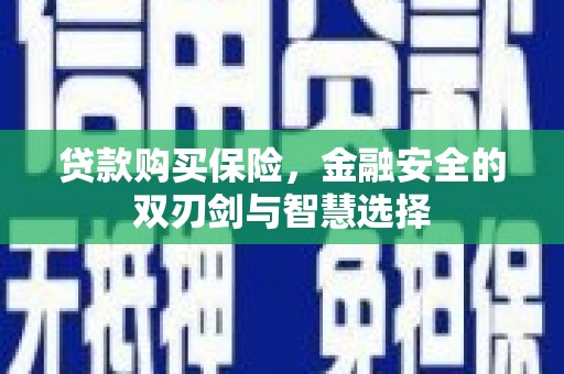 贡寮贷款购买保险，金融安全的双刃剑与智慧选择