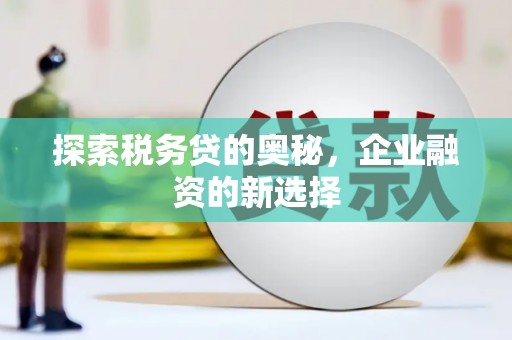 贡寮探索税务贷的奥秘，企业融资的新选择