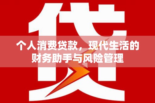 贡寮个人消费贷款，现代生活的财务助手与风险管理