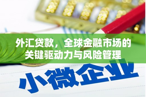 贡寮外汇贷款，全球金融市场的关键驱动力与风险管理