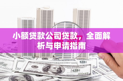 贡寮小额贷款公司贷款，全面解析与申请指南