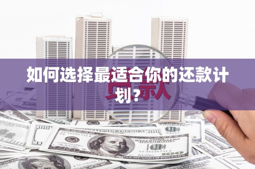 贡寮如何选择最适合你的还款计划？