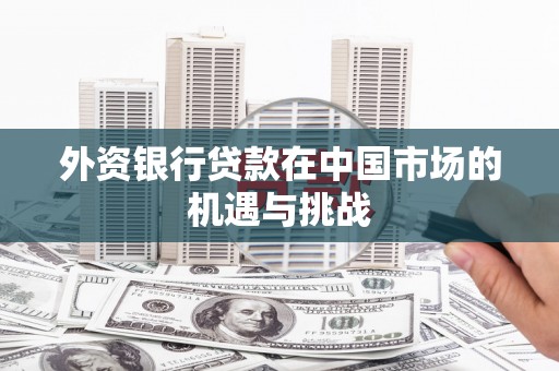 贡寮外资银行贷款在中国市场的机遇与挑战