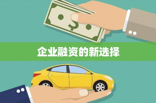 贡寮企业融资的新选择