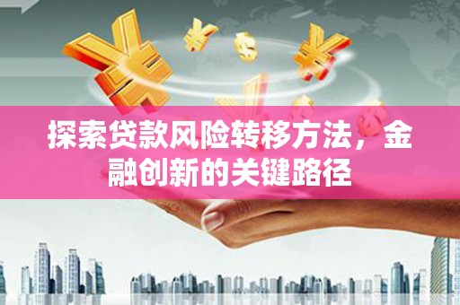 贡寮探索贷款风险转移方法，金融创新的关键路径
