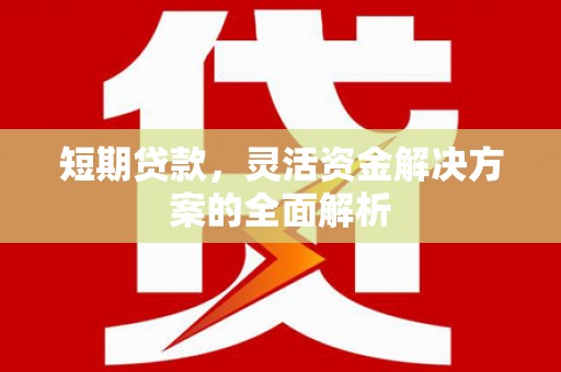 贡寮短期贷款，灵活资金解决方案的全面解析