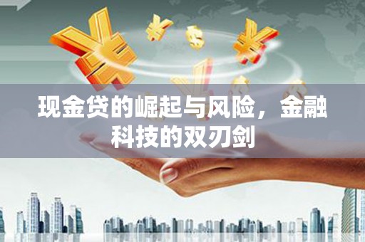 贡寮现金贷的崛起与风险，金融科技的双刃剑