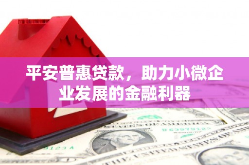 贡寮平安普惠贷款，助力小微企业发展的金融利器