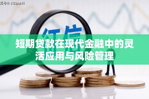 贡寮短期贷款在现代金融中的灵活应用与风险管理
